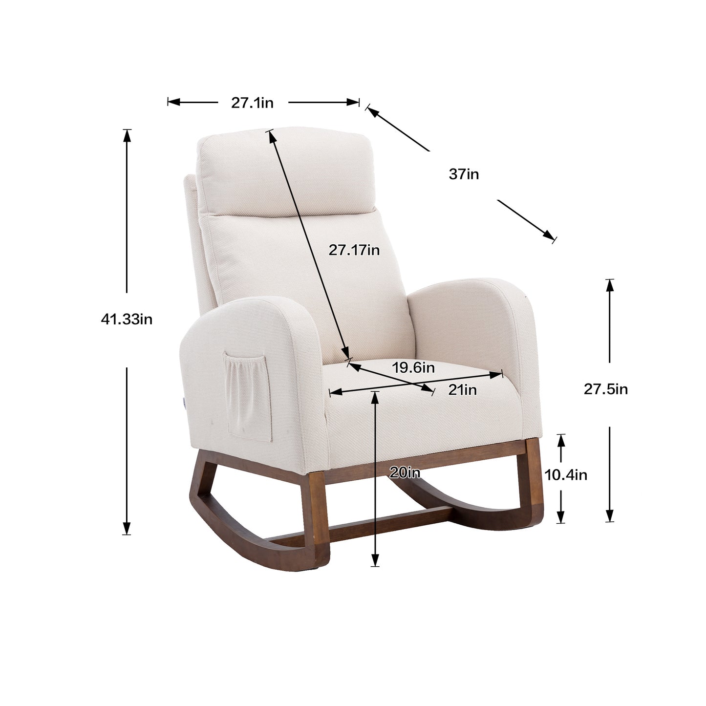 COOLMORE Comfortable Nursery room chair