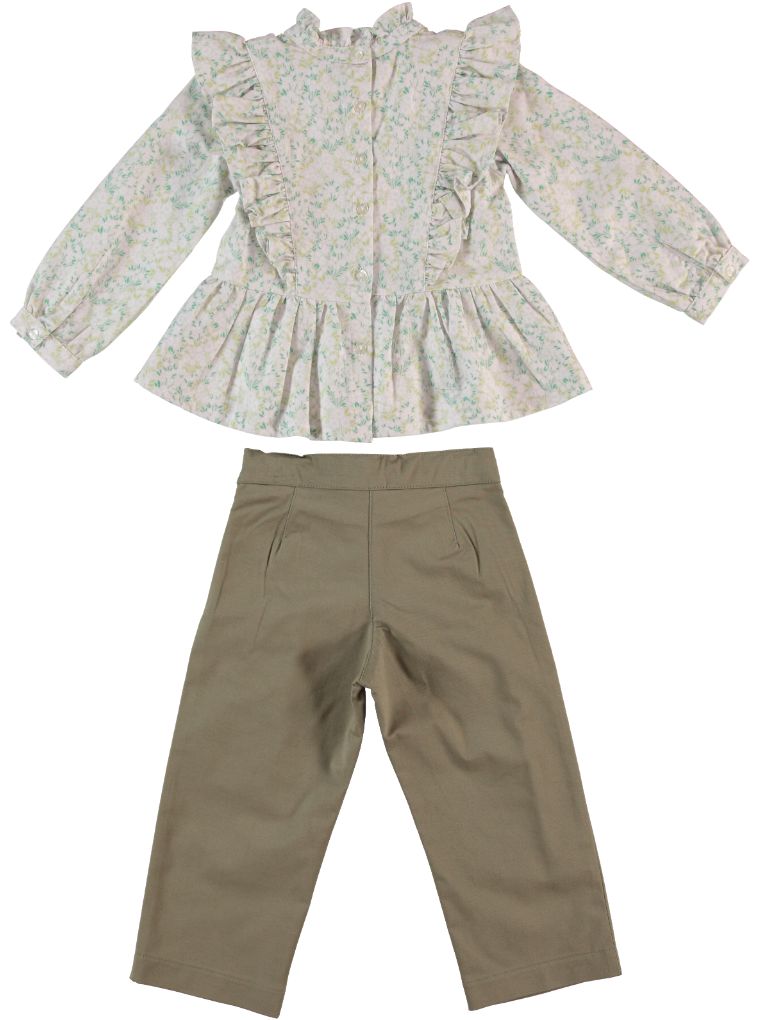 COTTON SHIRT WITH TROUSERS SET