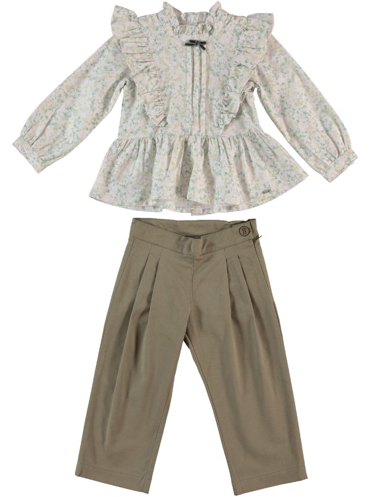 COTTON SHIRT WITH TROUSERS SET