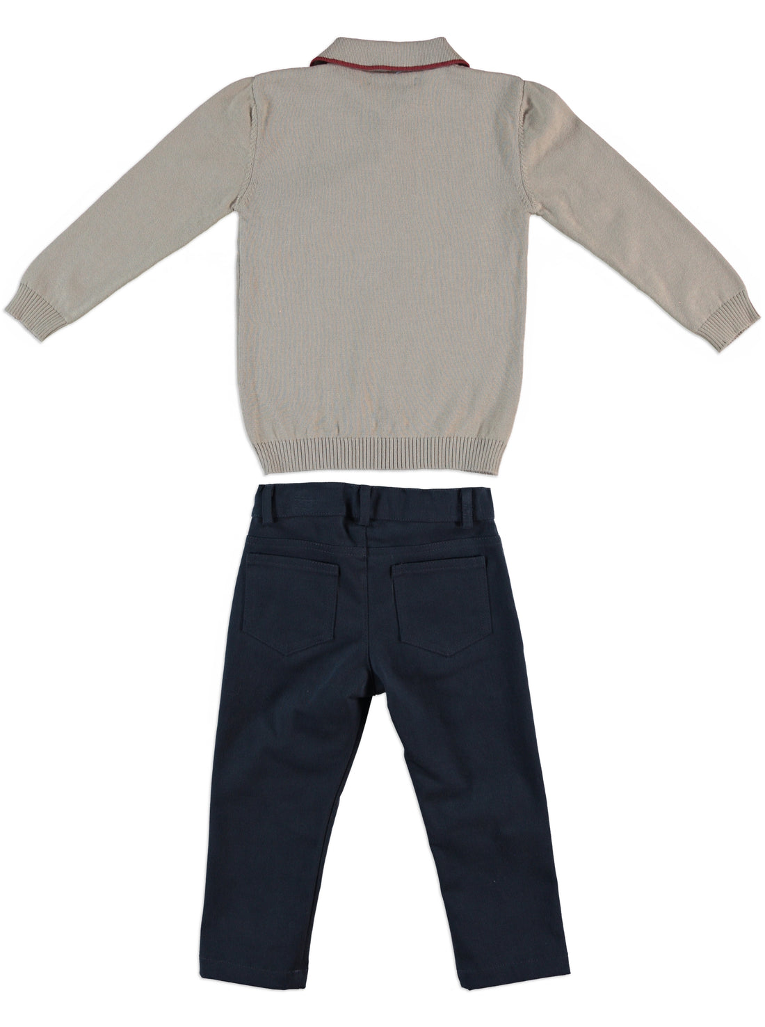 COTTON SWEATER AND TROUSERS SET