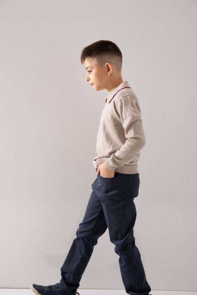 COTTON SWEATER & TROUSERS SET