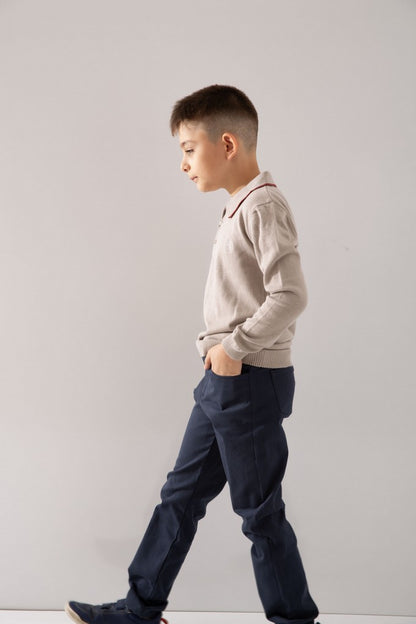 COTTON SWEATER & TROUSERS SET