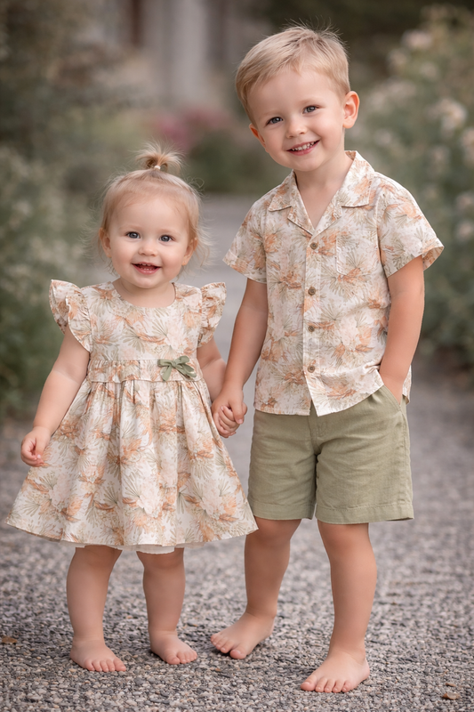 Olive Blossom Sibling Set