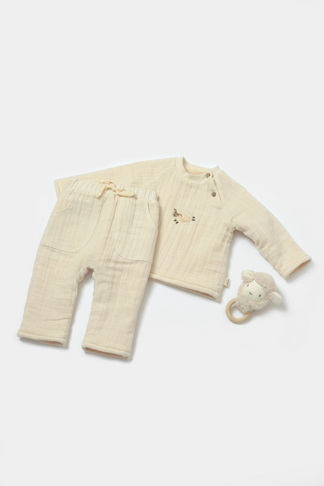 Organic Long Sleeve T-shirt &amp; Pants UNSIEX SET