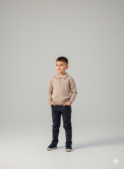 COTTON SWEATER & TROUSERS SET