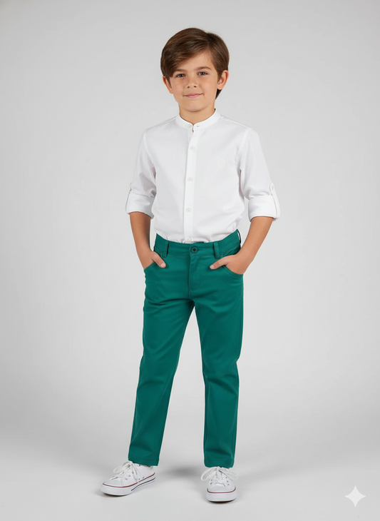 COTTON SHIRT TROUSERS SET
