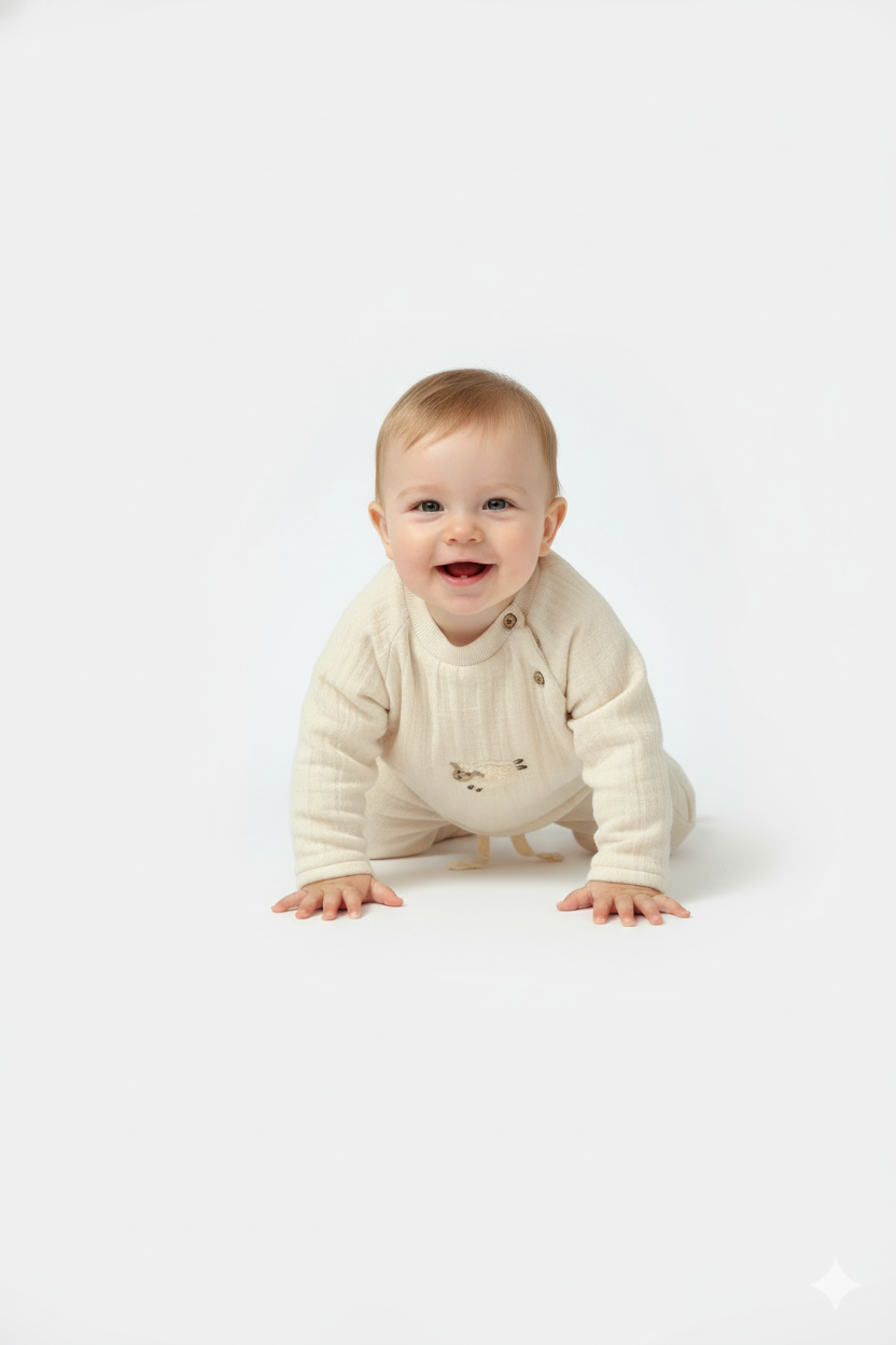 Organic Long Sleeve T-shirt & Pants UNSIEX SET