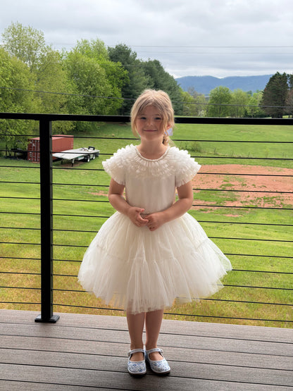 Celeste Pearl Tulle Party Dress