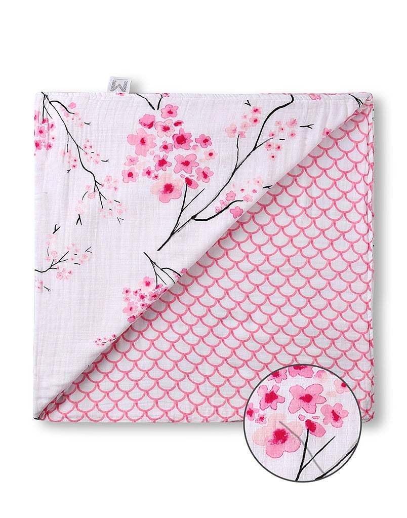 ORGANIC SNUG BLANKET - CHERRY BLOSSOM