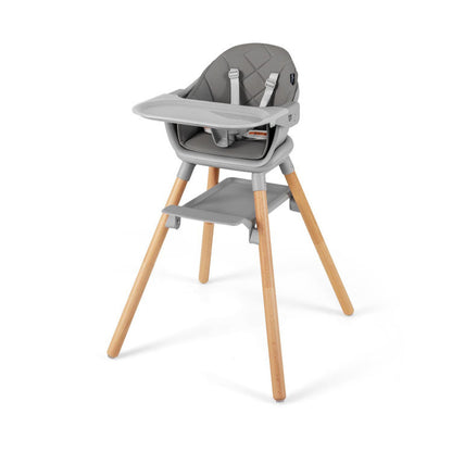 6 in 1 Convertible Highchair with Safety Harness and Removable Tray